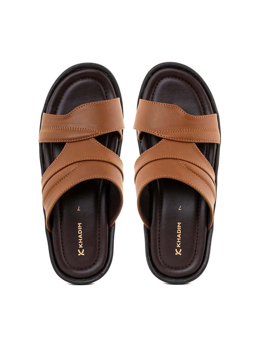 Khadims Brown Casual Slip On Sandal for Men (1147893) (B0CGF6ZTQ3) Amazon Price History, Amazon Price Tracker