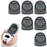 Joshey 6 Pack Rubber Seal Replacement Stopper, Compatible with Owala Freesip 24 Oz Bottle Spout Lid-Silicone Gasket Replacement Parts(Gray)