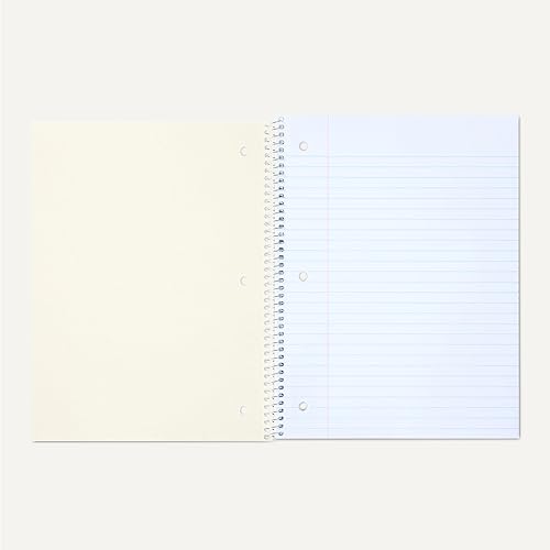 Miniatura 4 de Amazon Basics Cuaderno de espiral con rayas universitarias, para el trabajo y la escuela, 70 hojas, 8 x 10.5 pulgadas, paquete de 3, colores sólidos