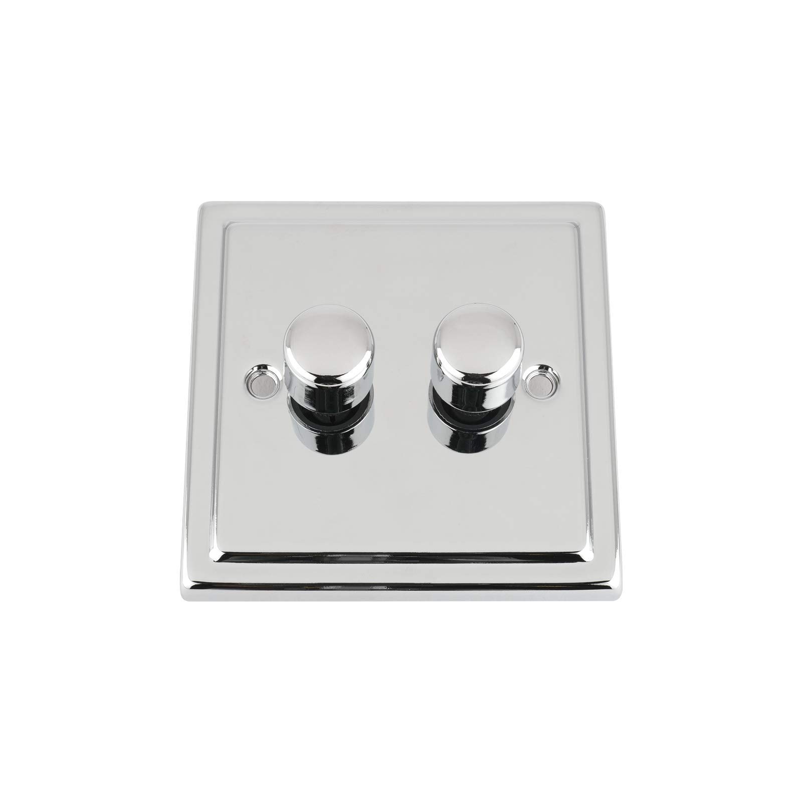 A5 Products Chrome Trimline Polished Light Dimmer 2 Gang 400W