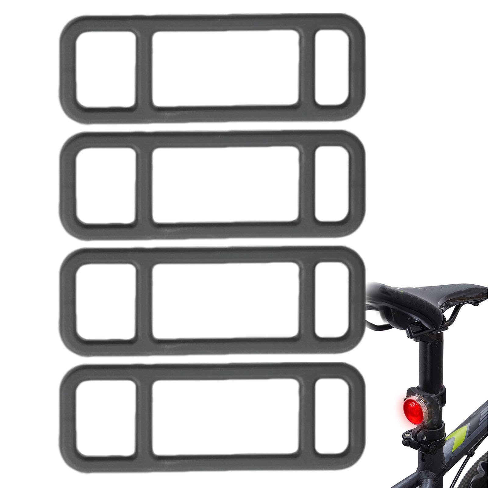 25 Stück Fahrrad Silikonbänder - Elastische Halterungen Für Licht & Zubehör