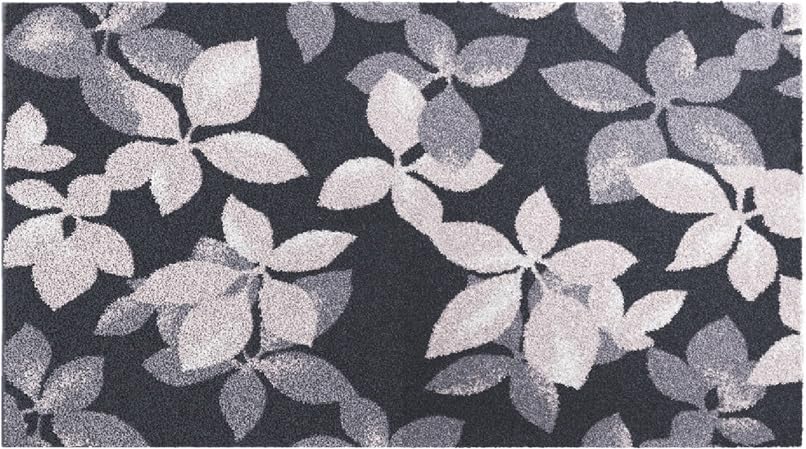 Alfombra de baño 70x120cm de alta densidad Umbria negra con tejido premium