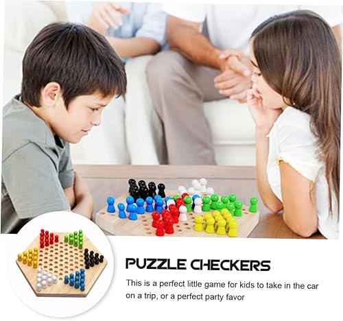 Miniatura 6 de Artibetter 1 juego de damas para niños, tablero de ajedrez de mármol de madera, juego de mesa de mármol, juego de cuentas a juego de cuentas de