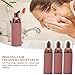 Angoily 6pcs Refillable Bottles Matte Shampoo Dispenser Pumps for Travel Toiletries Compatible All Soap Brands