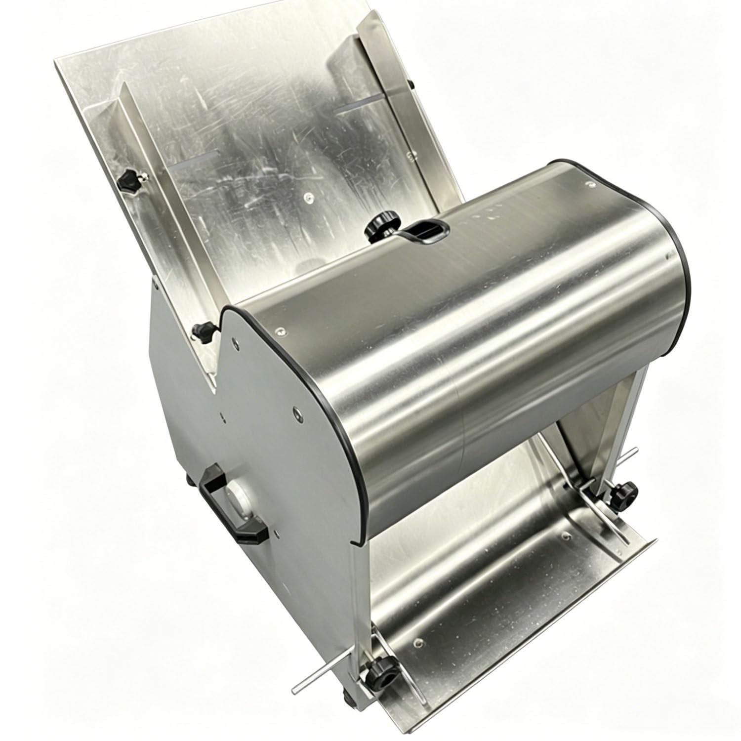 GYKOZY Bread Slicer, Heavy Duty Stainless Steel Bread Cutters, Adjustable Inlet Outlet, 12mm Slice for Commercial Bakery Restaurant Use