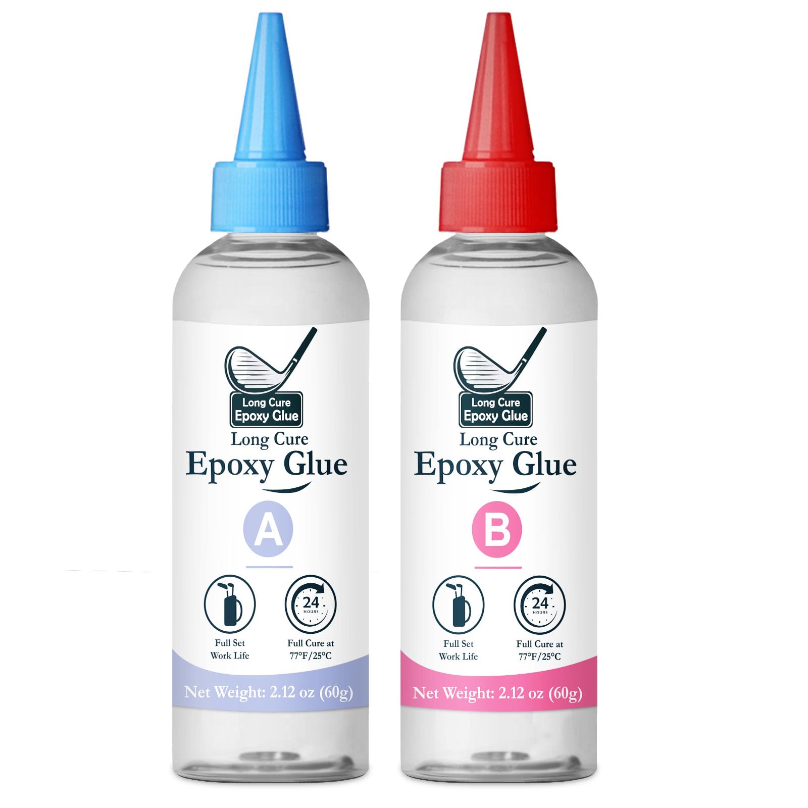 Golf Club Epoxy - 4.2oz Long Cure Golf Shaft Repair - Golf Epoxy Glue for All Golf Shafts