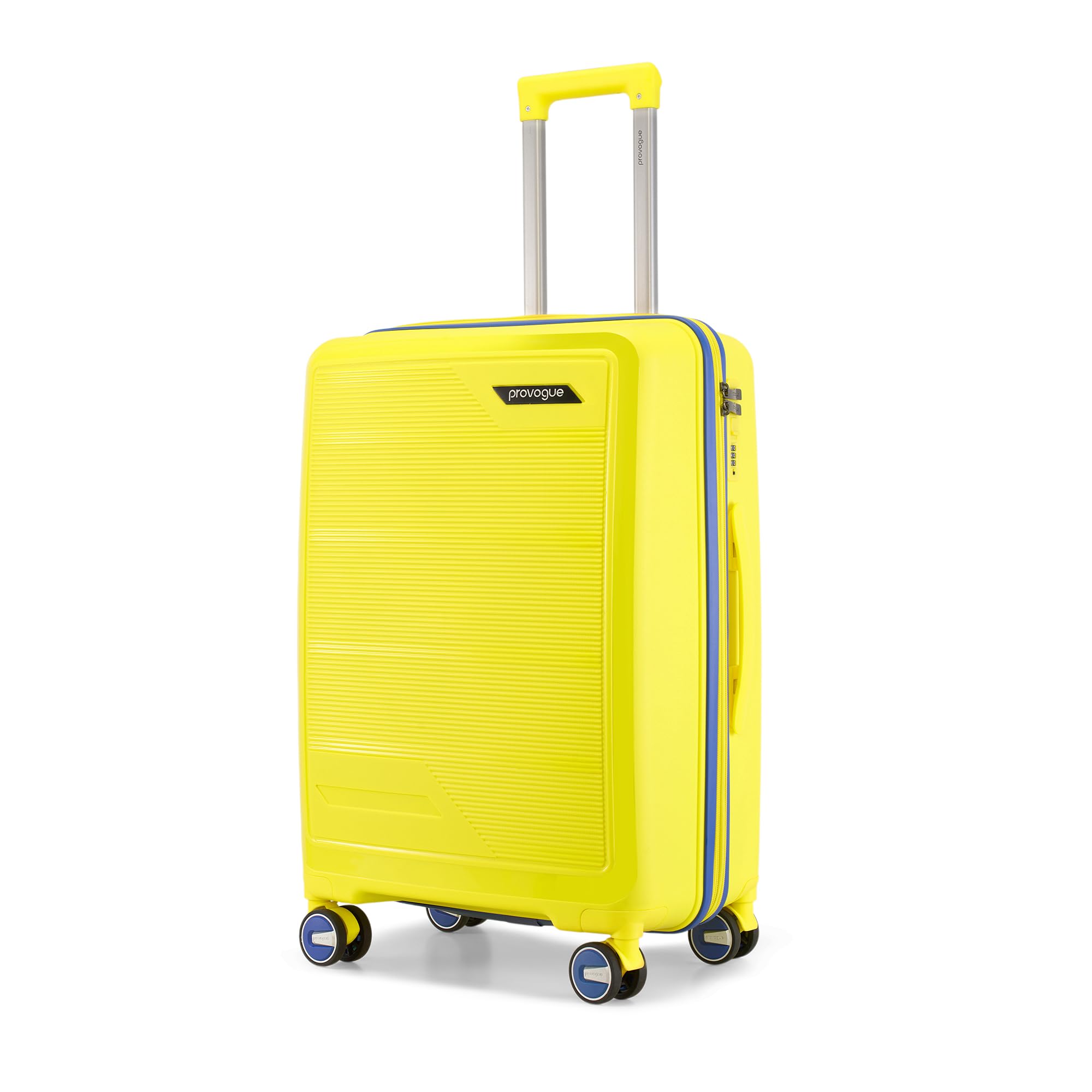 Spectrum Hard-Sided PP 65 Cm Trolley Bags for Travel Medium Size | Expandable Luggage Suitcase with 8 Wheels | Combination Lock | 5 Year Warranty (Sundrip Yellow)-image-19