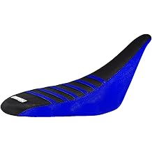 Enjoy Mfg Seat Cover - Compatible with Yamaha 2008-2013 Raptor 250 - #221 Blue Sides/Black TOP/Blue Ribs