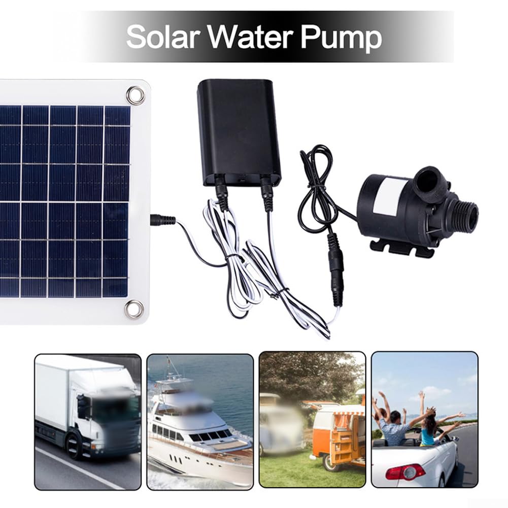 Pompa solare policristallina 20w della fontana con 800 litri all'ora di portata per lo stagno del giardino all'aperto e il bagno degli uccelli progettazione sommergibile tranquilla