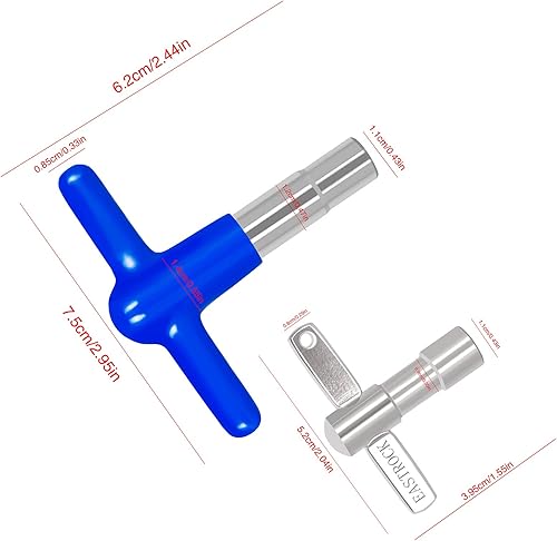 Miniatura 8 de EASTROCK High Torque Drum Keys 4-pack with More Advanced Material Rubber And Plastic Handles Drum Key,Universal Drum Tuning Key Percussion Hardware