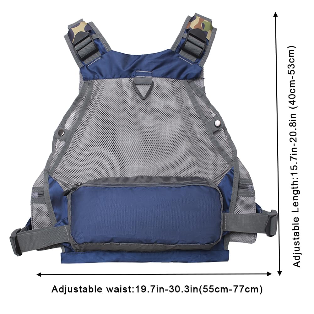 Raprance Fishing Vest for Men and Women Outdoor Activity Fly Bass Fishing Vest Backpack
