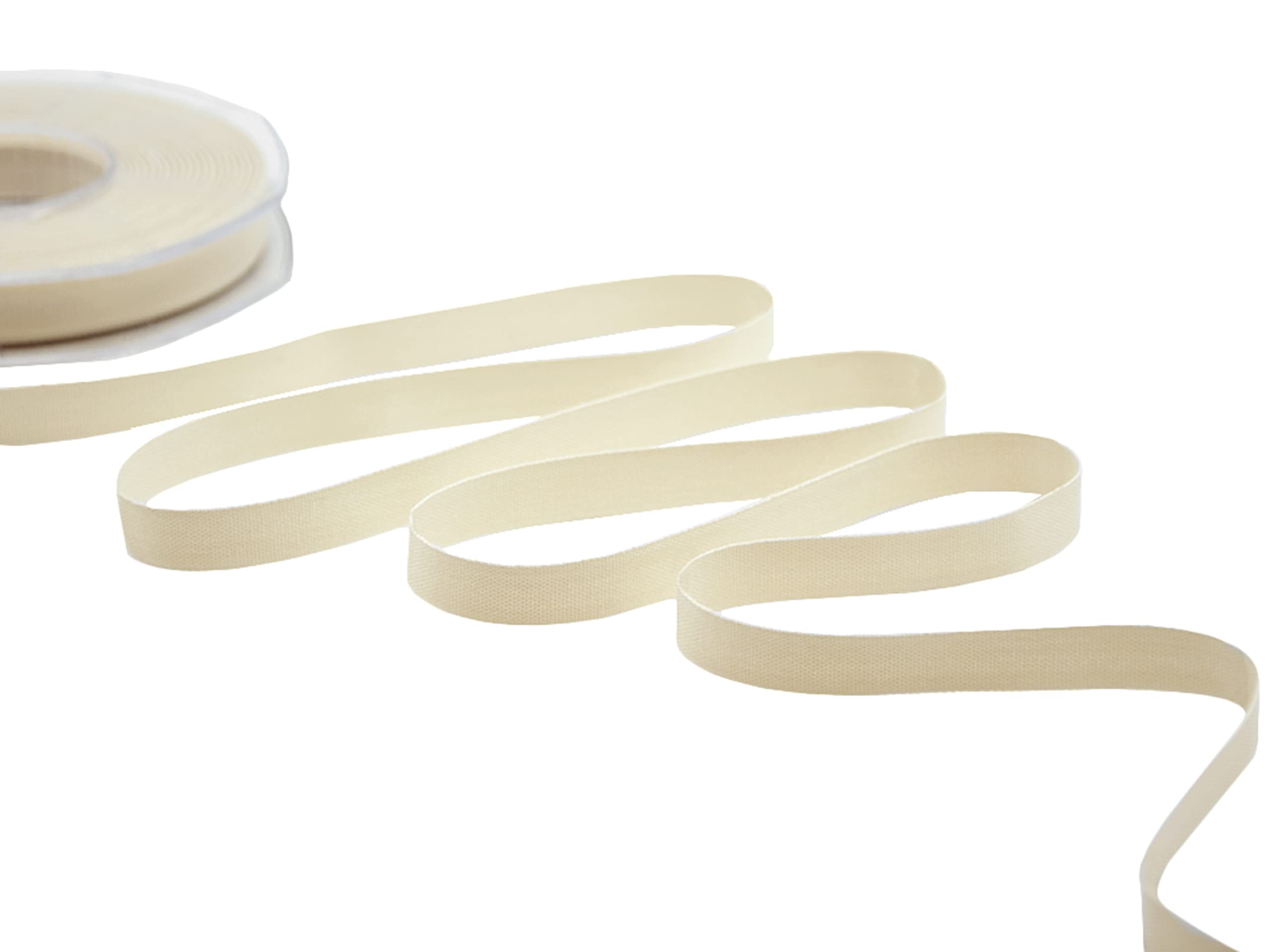 Furlanis Ribbon, Polycotton, Ivory (RAL 1013), 10 mm x 25 m