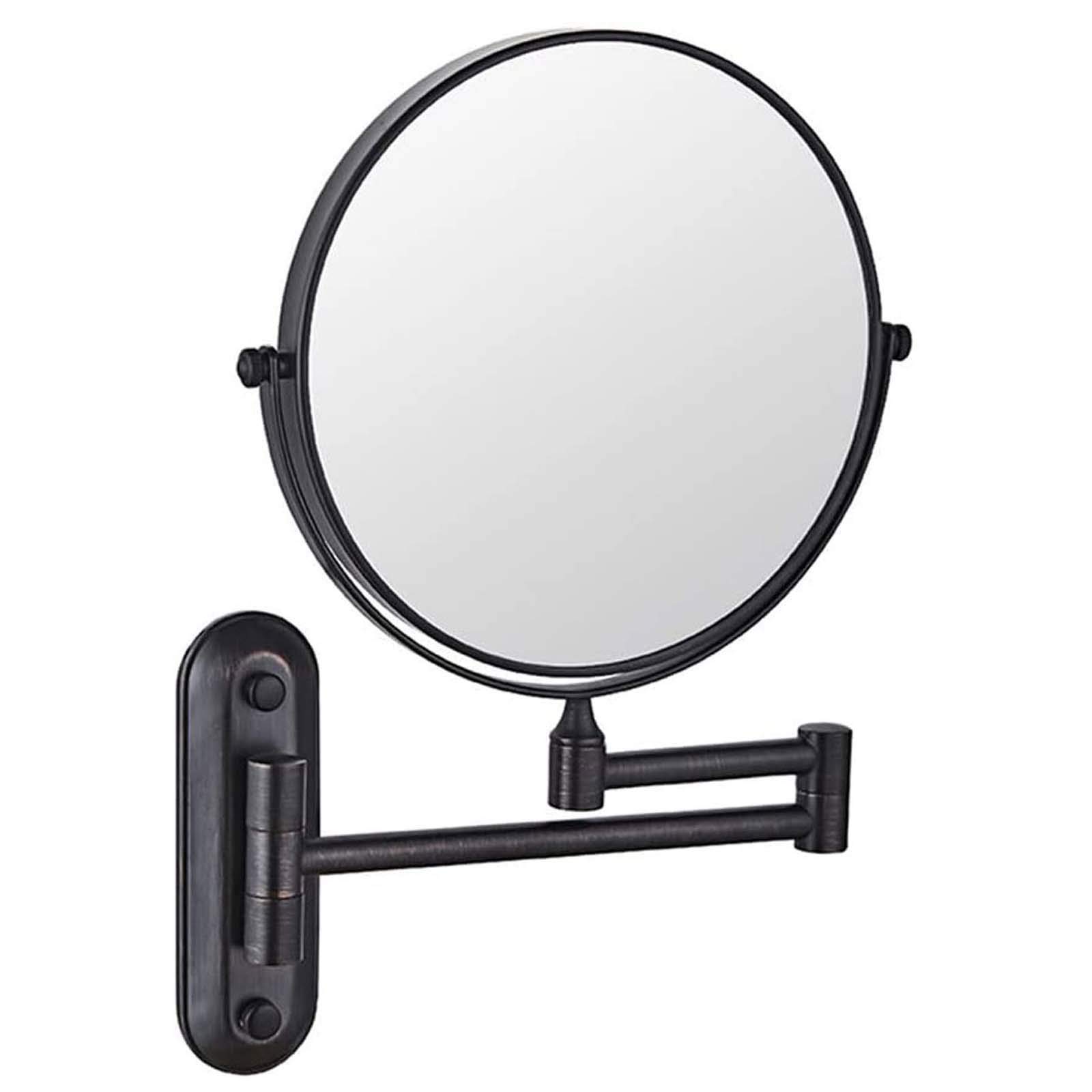 Miroir de maquillage rond grossissant 10x avec double face rotative à 360 degrés