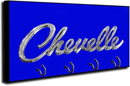 Vista 6 de Brotherhood Compatible con el emblema Chevelle de diseño negro para llaves, organizador de montaje en pared, soporte para llaves del hogar, anillo