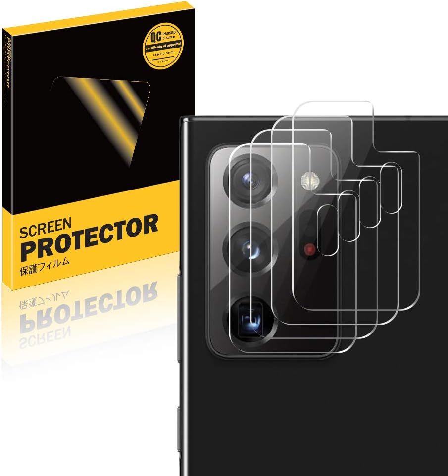 [4 Pack]TopACE for Samsung Galaxy Note 20 Ultra/Note 20 Ultra 5G Camera Lens Protector, HD Flexible Tempered Glass [Excellent Durability][Not Affect Flash Usage] Back Camera Screen Cover