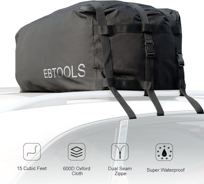 Rooftop Car Cargo Carrier, Car Cargo Bag EBTOOLS