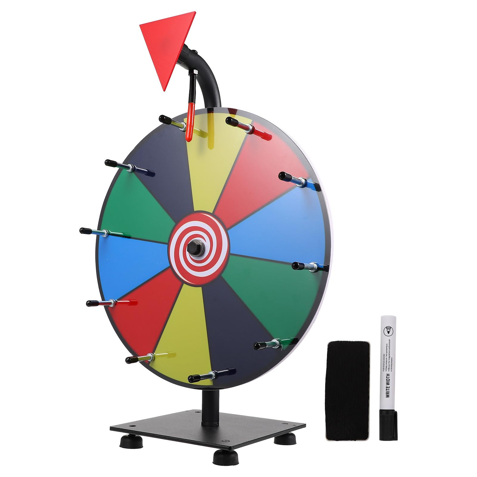 TOPBATHY Roue de Prix de Table Effaçable, Portable, Acier Inoxydable