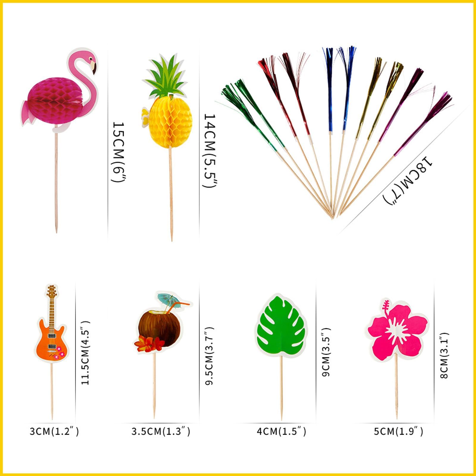 Decoración de cócteles, 90 unidades, paraguas de cóctel, pajitas, decoración de cócteles, fuegos artificiales, decoración para fiestas de verano, fiestas, bodas, bares, bebidas, tartas