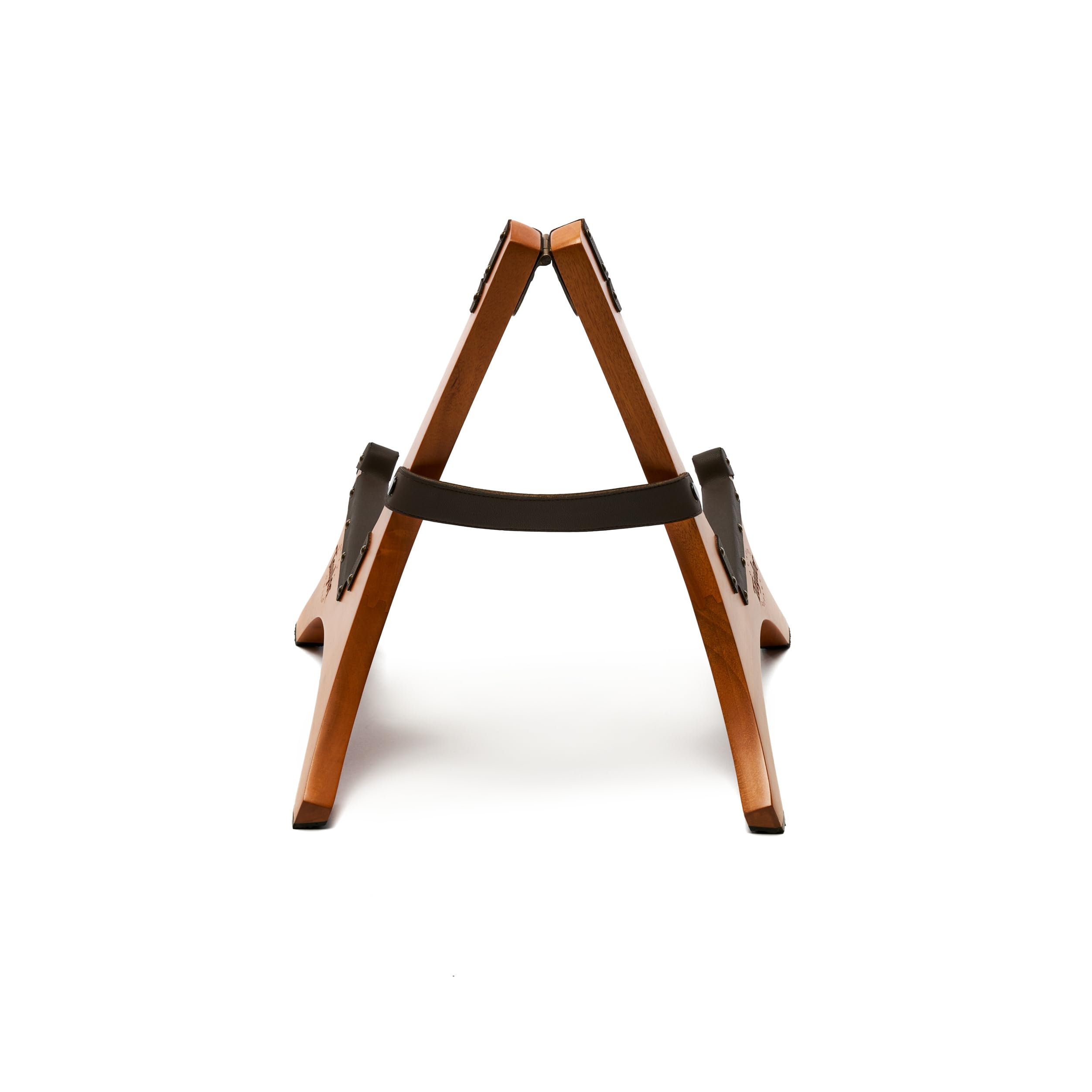 Taylor Guitars Folding Mahogany Stand with Protective Leather Padding