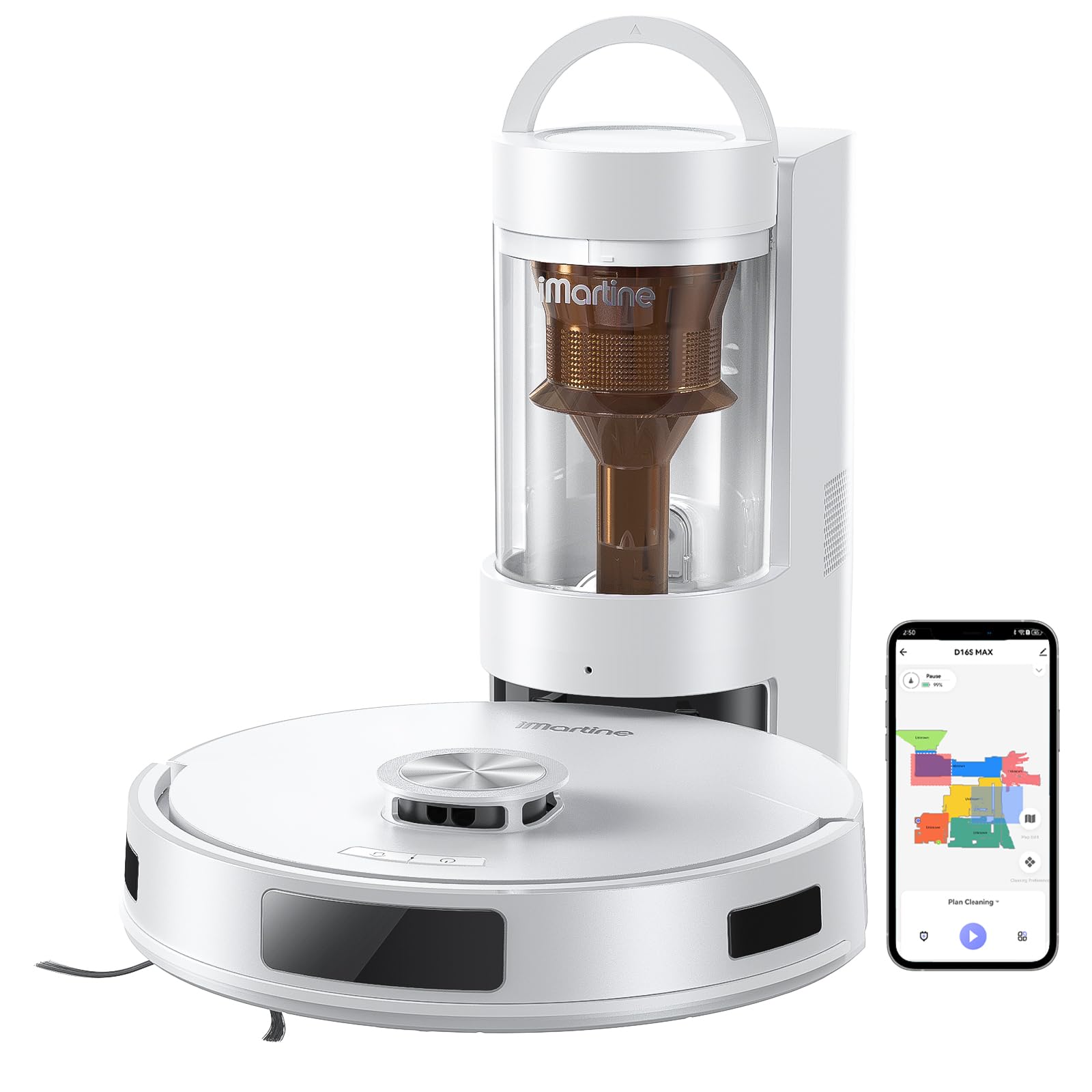 Robot Vacuum: Self-Emptying, 18000Pa, LiDAR, Pet Hair Compatible