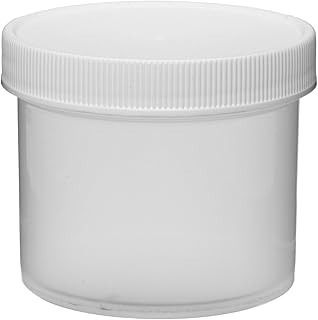 Dynalon 421135 Polypropylene 4oz Straight Sided Autoclavable Lab Storage Jar, with Screw Closure (Case of 48)