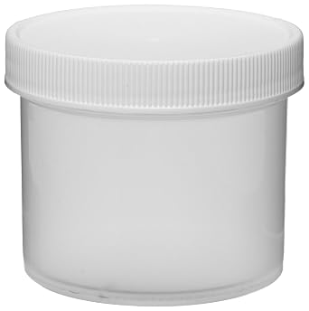 421135 Polypropylene 4oz Straight Sided Autoclavable Lab Storage Jar, with Screw Closure Case of 48