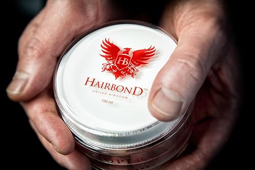 Miniatura 6 de Hairbond Reino Unido Super Professional Hair Fibre (3.4 fl oz) para hombre cera de pelo premium FIJA FUERTE y EXTRA MATTE!!