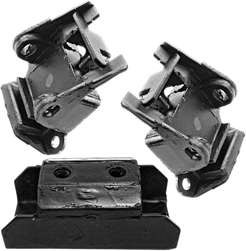 Enigne Mounts & Trans 3pcs Set Design Front Left Right Rear Transmission for Corvette 1969-1977, for Impala 1961-1965 2285 EM 2378
