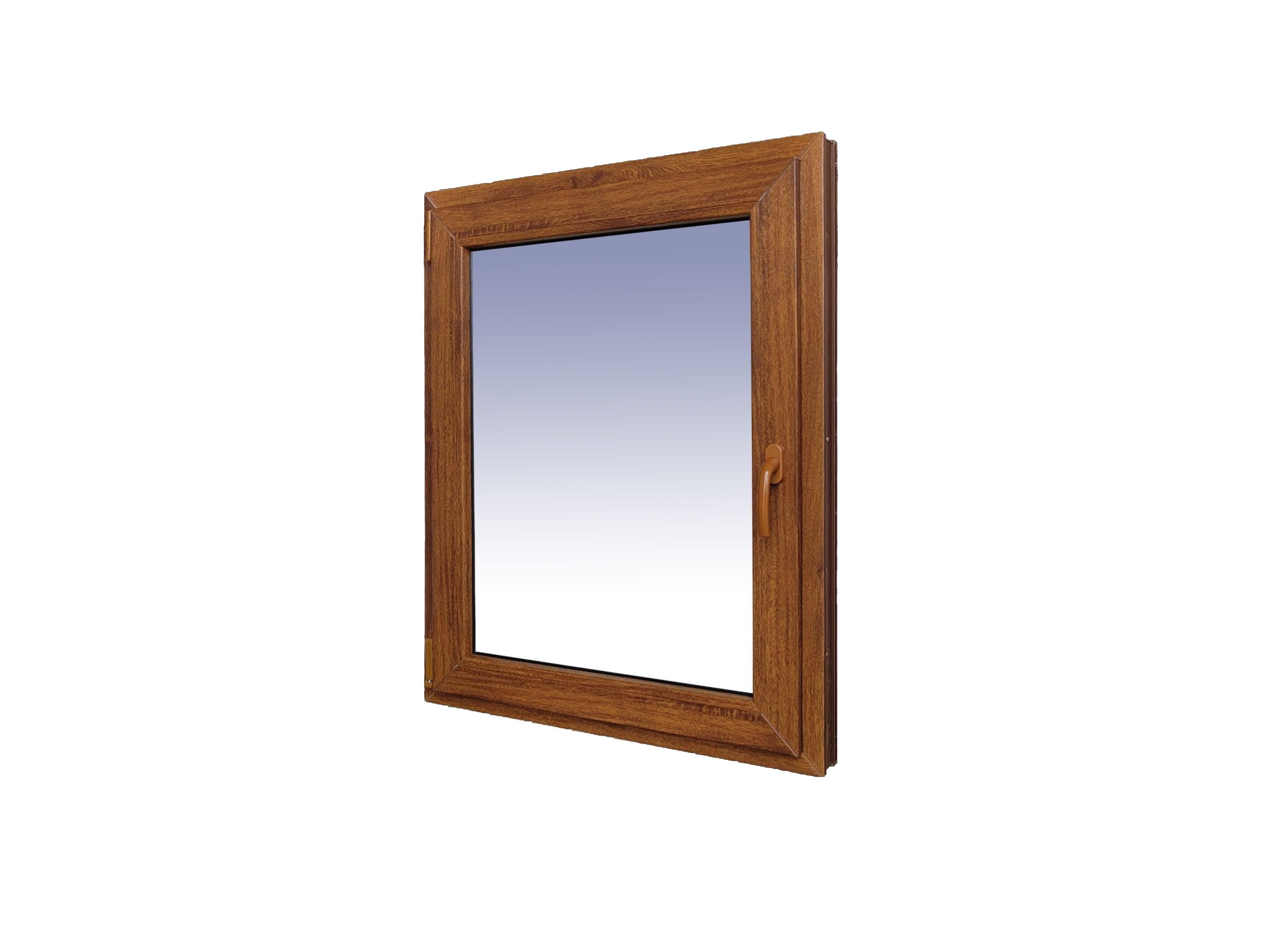 Ventanastock Ventana PVC Roble 800x1000 Practicable Oscilobatiente Izquierda 1 hoja