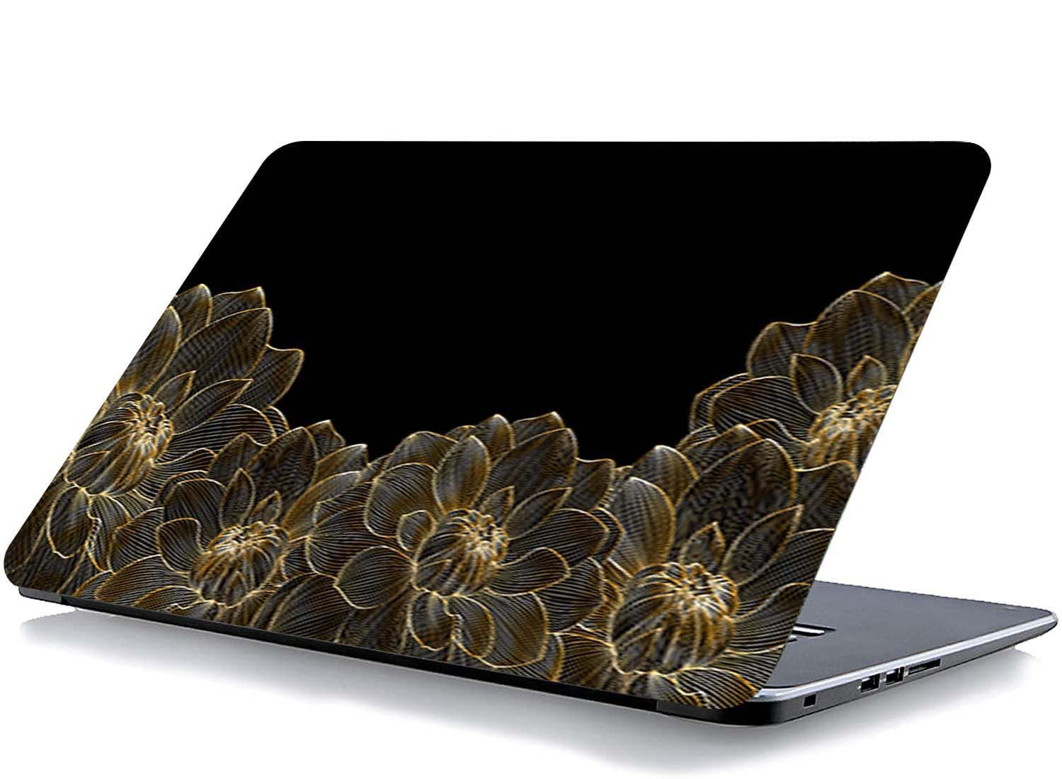 QTH Floral Design Laptop Sticker Suitable Upto 15.6INCH Laptop QTH-LAP-3707