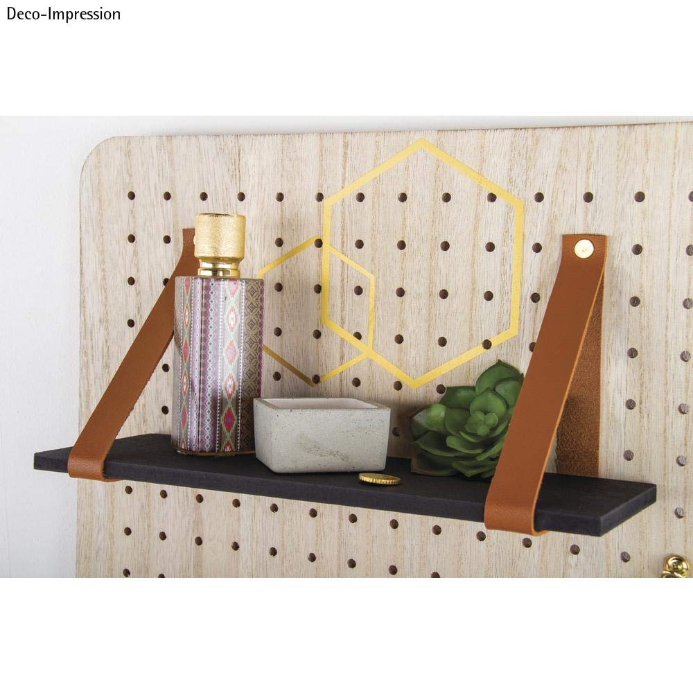 Rayher 83035538 Nastro similpelle piatto, 138x2cm, bus.blis. 1pz, capriolo