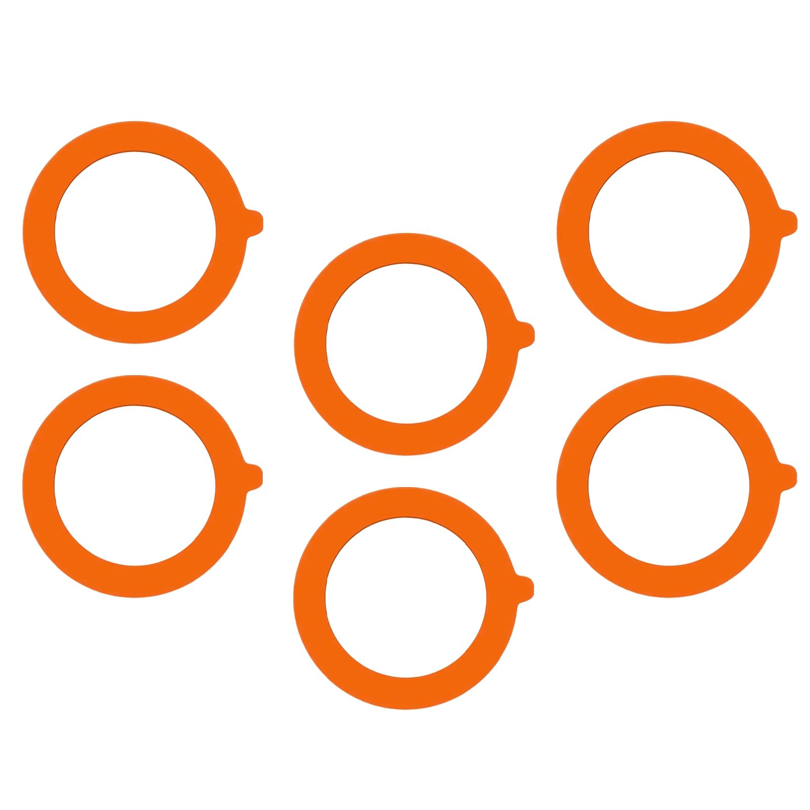 Bogclee 6 Pcs Replacement Silicone Seals, Silicone Mason Jar Gaskets Seal Airtight Seals Rings, Elastic Replacement Gaskets, For Storage Jars Glass Cans