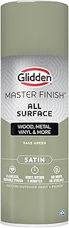 Glidden Master Finish 12 oz. Satin Green Sage Interior/Exterior All Surf...