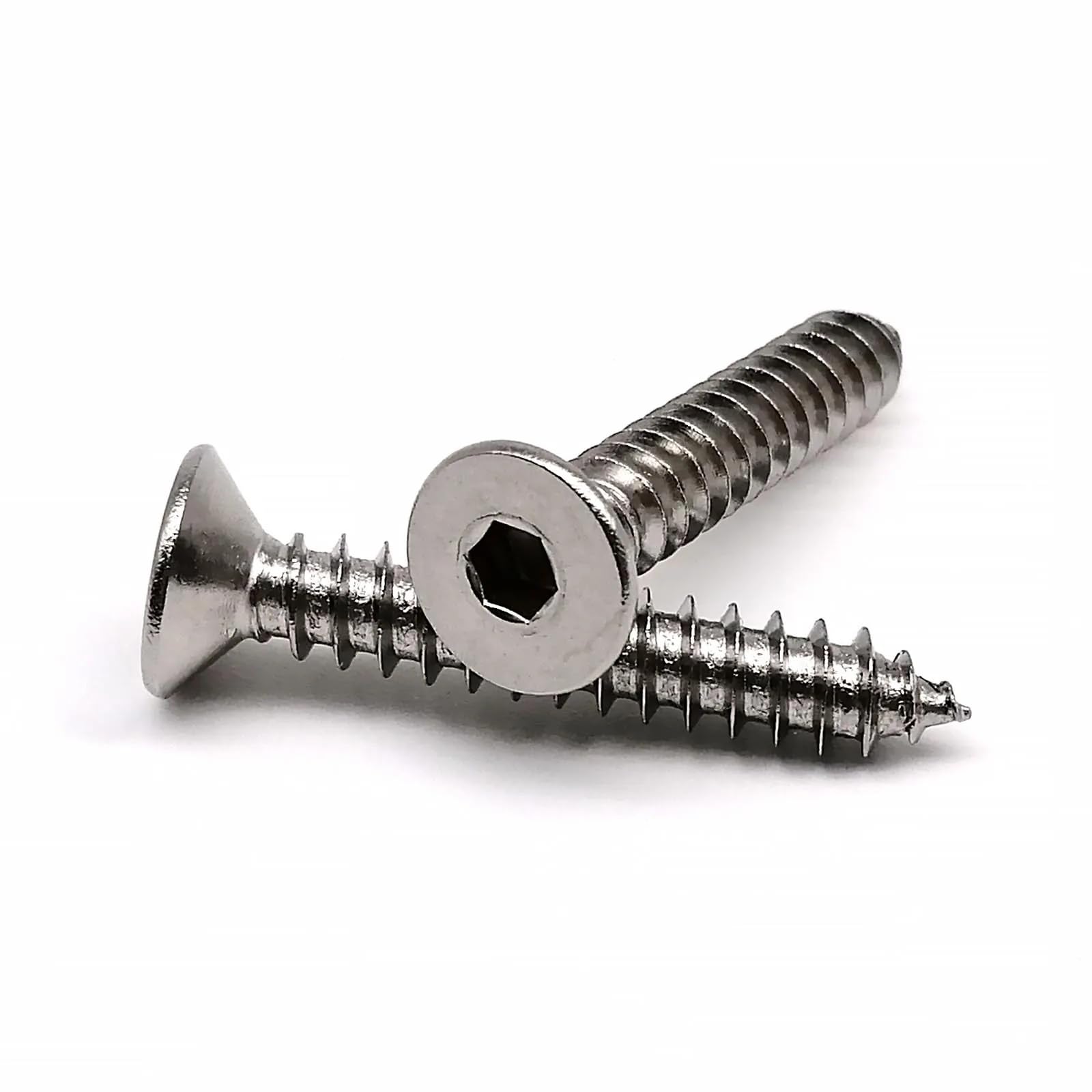 Viti a brugola a testa svasata piatta con esagono interno, M3, M4, 6/8/10/12 (30 pezzi) in acciaio inox A2-70 304 (10/50 pezzi) (10 mm, 50 pezzi M3)