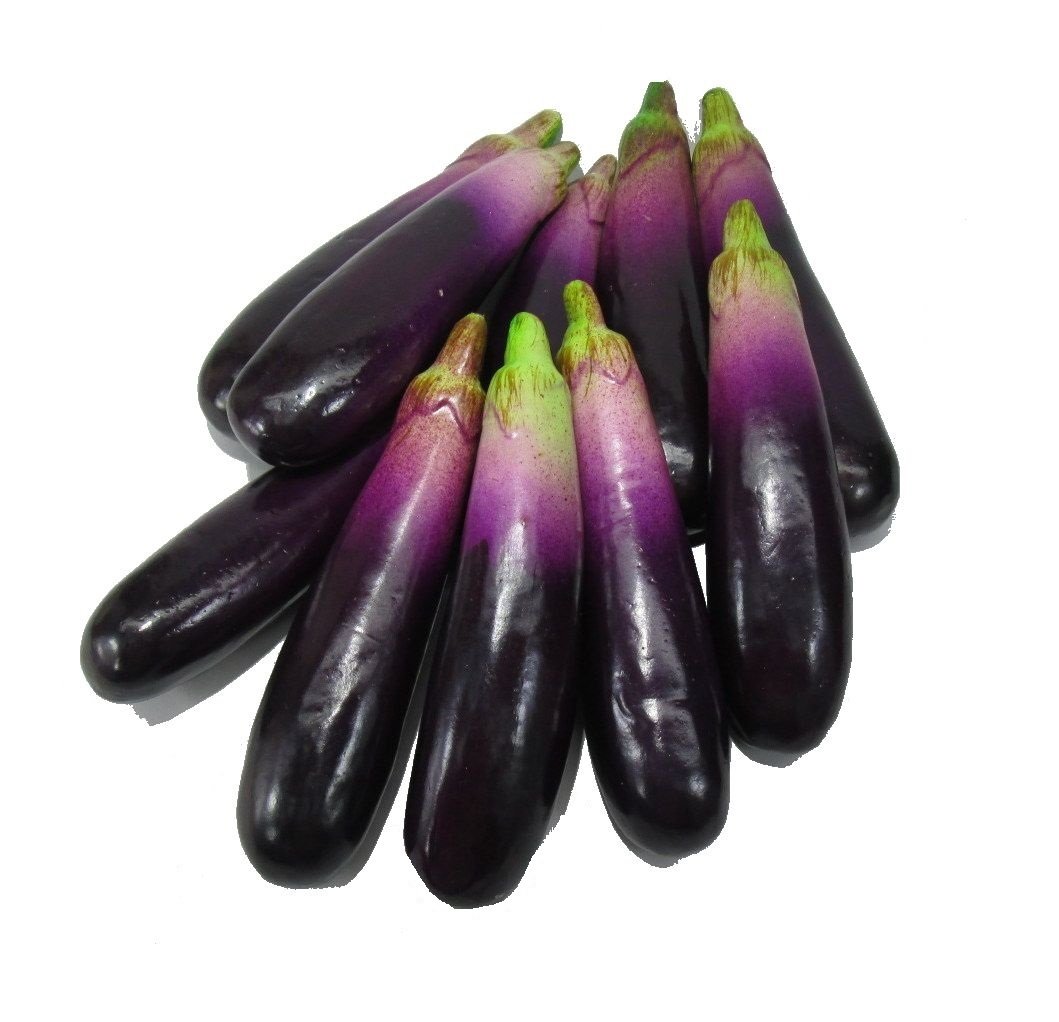 Amazon Co Jp Veerlive 本物 そっくり ナス 食品模型 食品サンプル 10本セット ディスプレイなどに 並行輸入品 ホーム キッチン