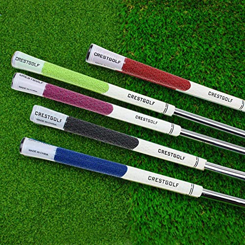 Crestgolf Multi-Compound Golf Putter Grip Golf Club Grips-13pcs, Rubber Combine with Carbon Yarn Thread,Anti-Slip, Standard Size (Black) - Thumbnail 4