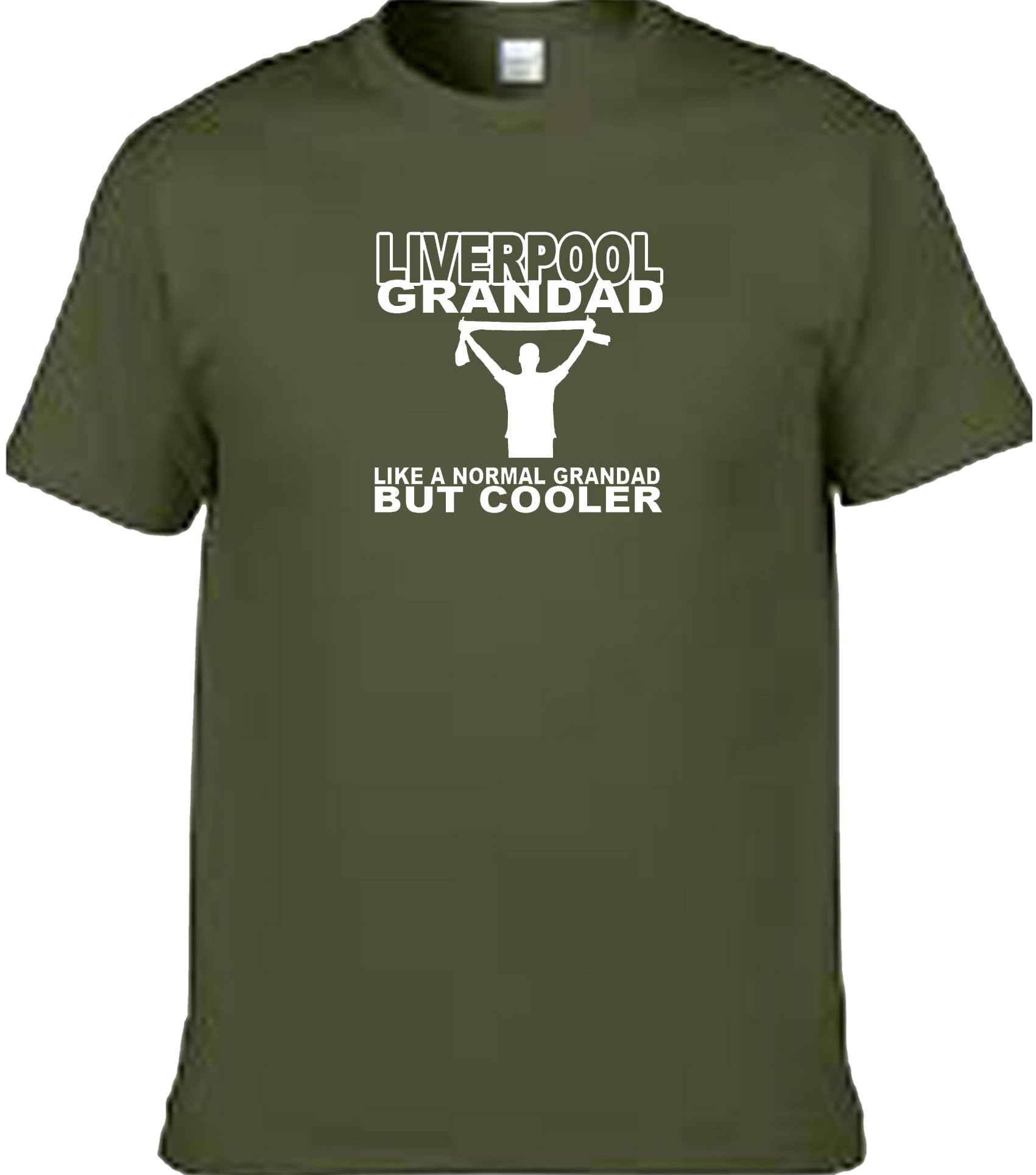 Liverpool T Shirt in Military Green 3XL Football Grandad Fan Team Design — image 1