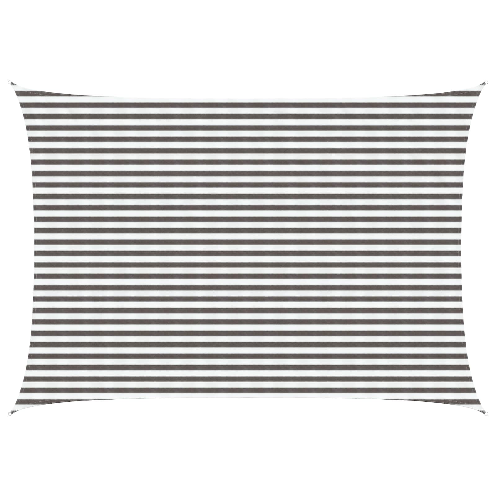 vidaXL Sunshade Sail 3.5 x 5 m HDPE Rectangular Light Grey and White — image 1