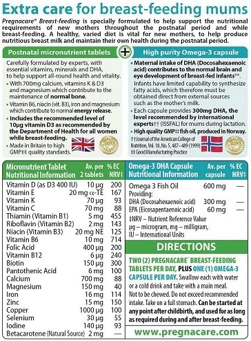 Amazon Com Vitabiotics Pregnacare Breast Feeding 84 Tablets Health Household