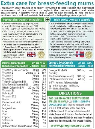Amazon Com Vitabiotics Pregnacare Breast Feeding 84 Tablets Health Household