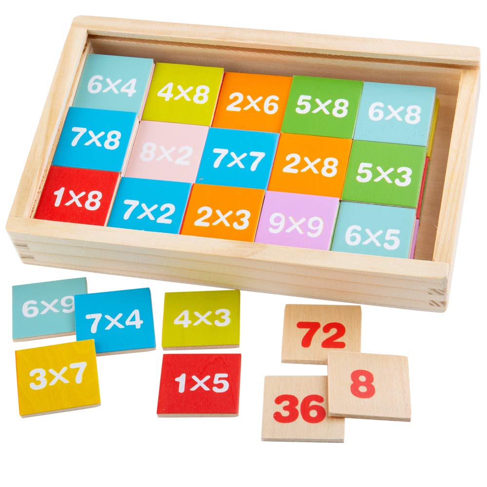 Bigjigs Toys Wooden Times Table Box - Educational Toys