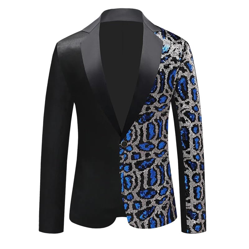 Men's Single Breasted Stage Suit Jacket Men Party Hip Hop Blazer4