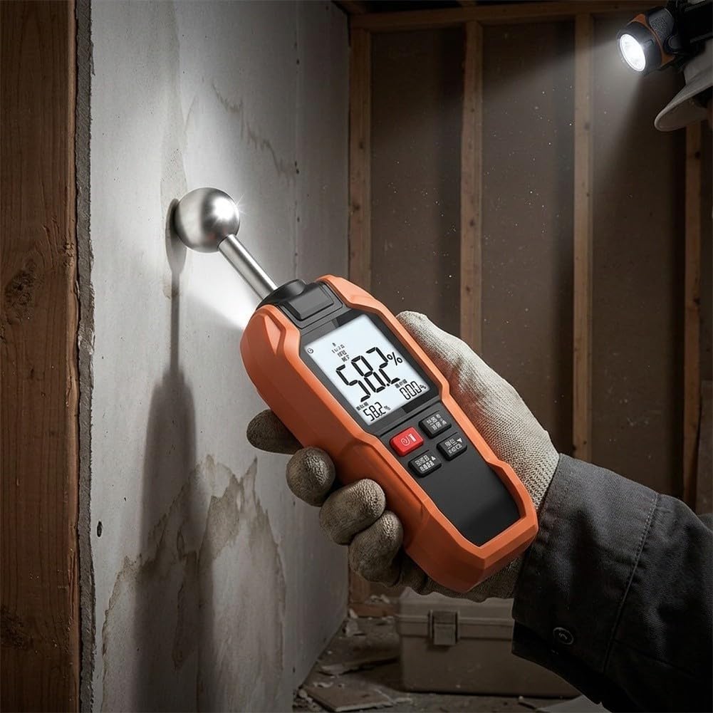 Medidor de humedad de pared con sensor esférico FY8871