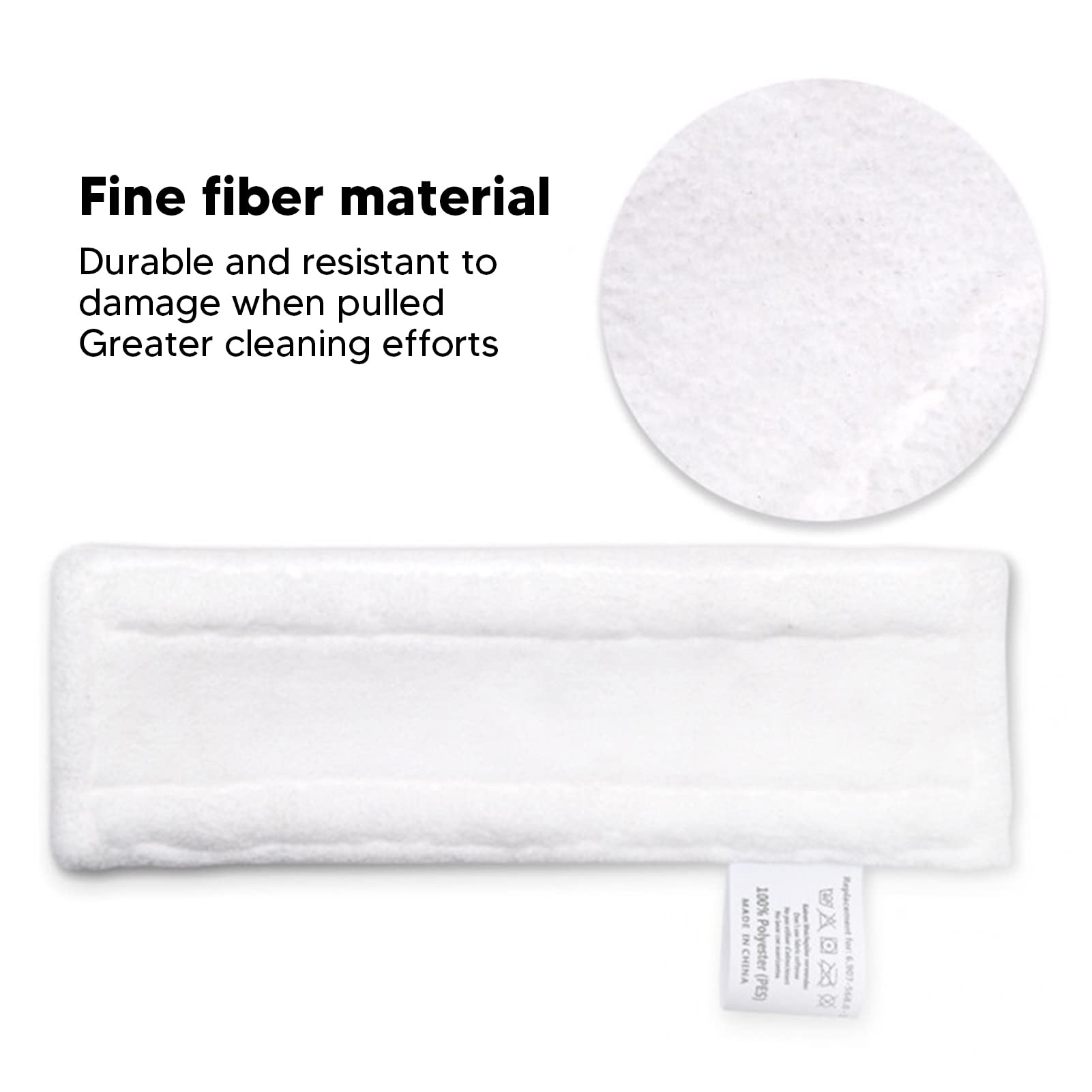 Gsycle 2PCS Steam Cleaner Pads, Microfiber Mop Cloth Steam Pocket Mop Replacement Pads Set for SC1 SC2 SC3 SC4 SC5 for Floor Steam Cleaner