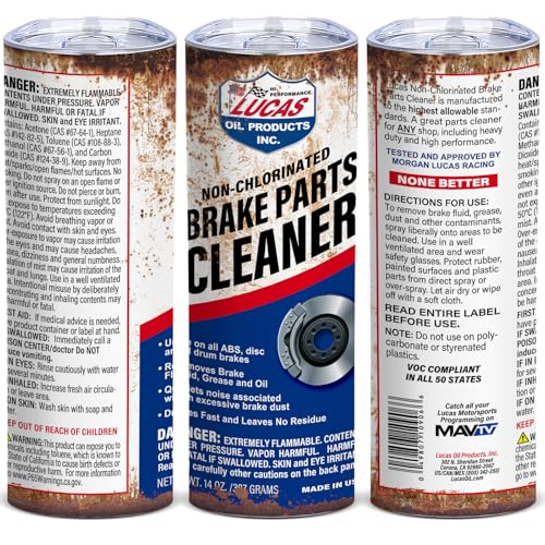 20oz Insulated Skinny Tumbler – Brake Cleaner Novelty Stainless Steel Travel Coffee Mug with Lid – Funny Gift for Mechanics and Men (Pack of 1)