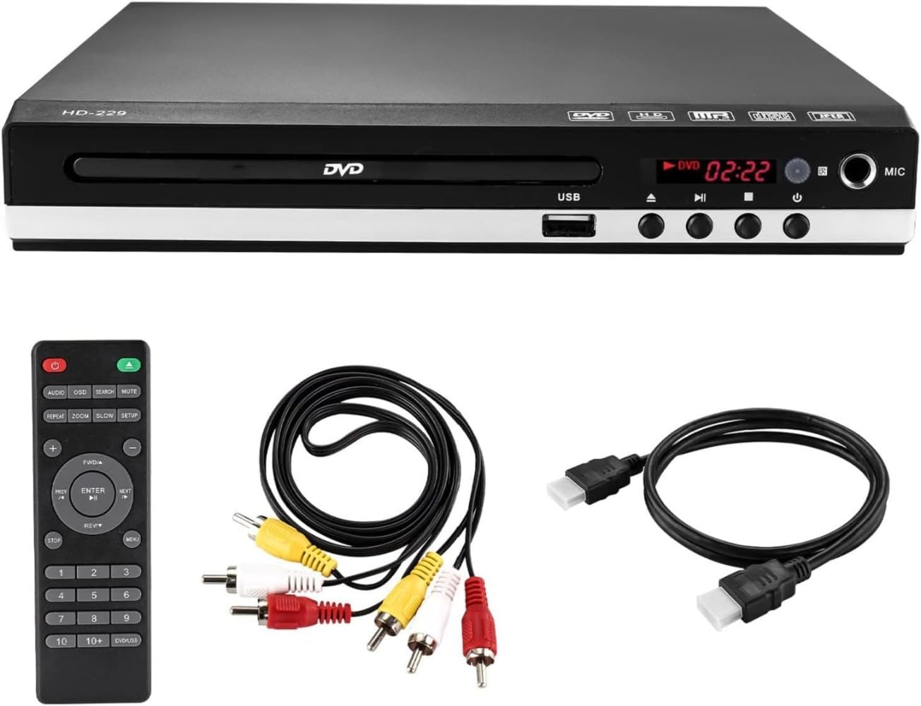 ビデオプレイヤー Amazon | 【TVTKE】ミニHD DVDプレーヤー HDMIおよびRCAケーブル 1080p