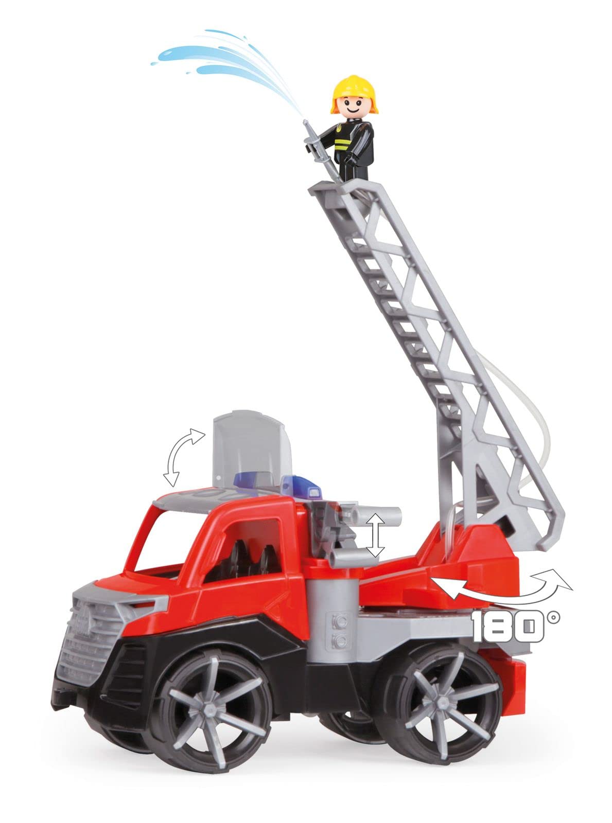 Lena 04515DF TRUXX² Fire Brigade Ladder Cart, Fire Engine Approx. 28 cm, Fire Engine with Folding Ladder - Image 3
