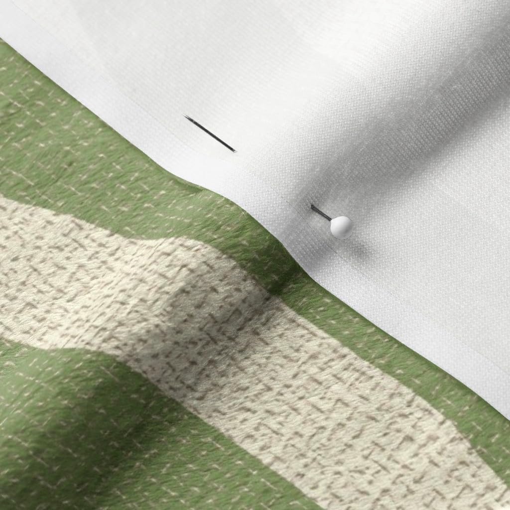 Spoonflower Fabric - Retro Avocado Green Geometric Abstract Waves Large Scale Minimal Printed on Minky Fabric by The Yard - Sewing Baby Blankets Quilt Backing Plush