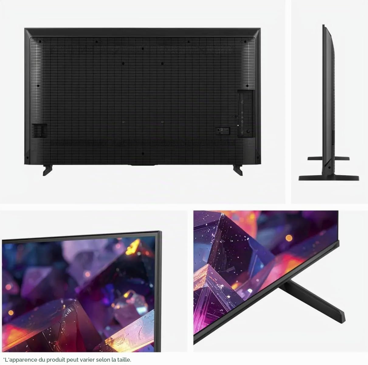 Hisense 65E7S Pro - TV QLED Gaming 65" (164 cm), 4K UHD, 144Hz Natif, Dolby Vision IQ & Atmos, HDMI 2.1, FreeSync Premium, Smart TV VIDAA U9.5, Contrôle Vocal Alexa intégré [Modèle 2026]
