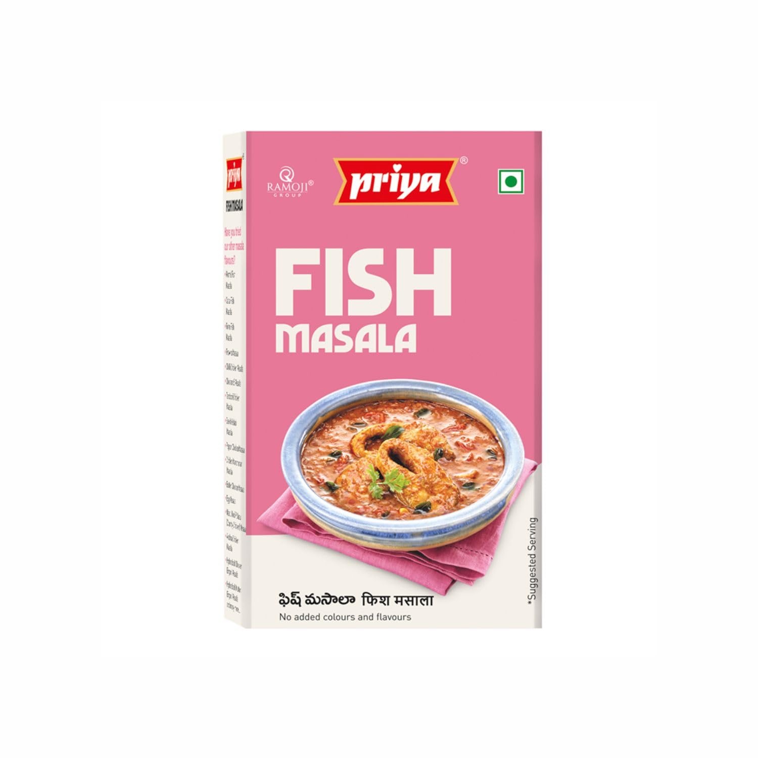 Priya Fish Masala Powder Total 300gm I 50g Each (Pack of 6) I Authentic, Aromatic, Flavourful Spice Mix - Easy to Cook